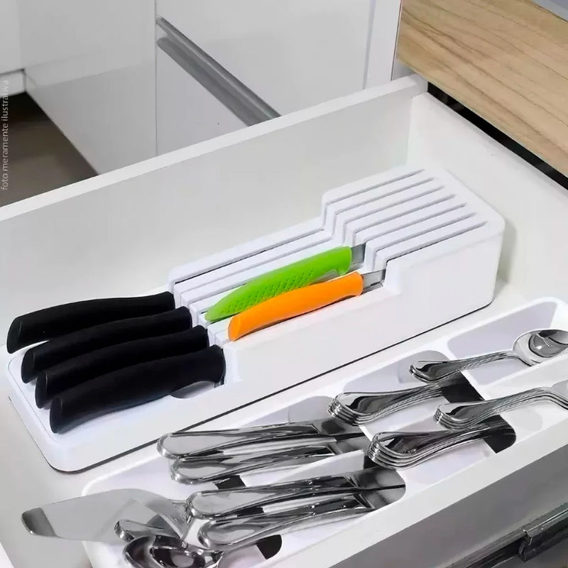 Organizador de Gaveta para facas com divisórias - BPA Free